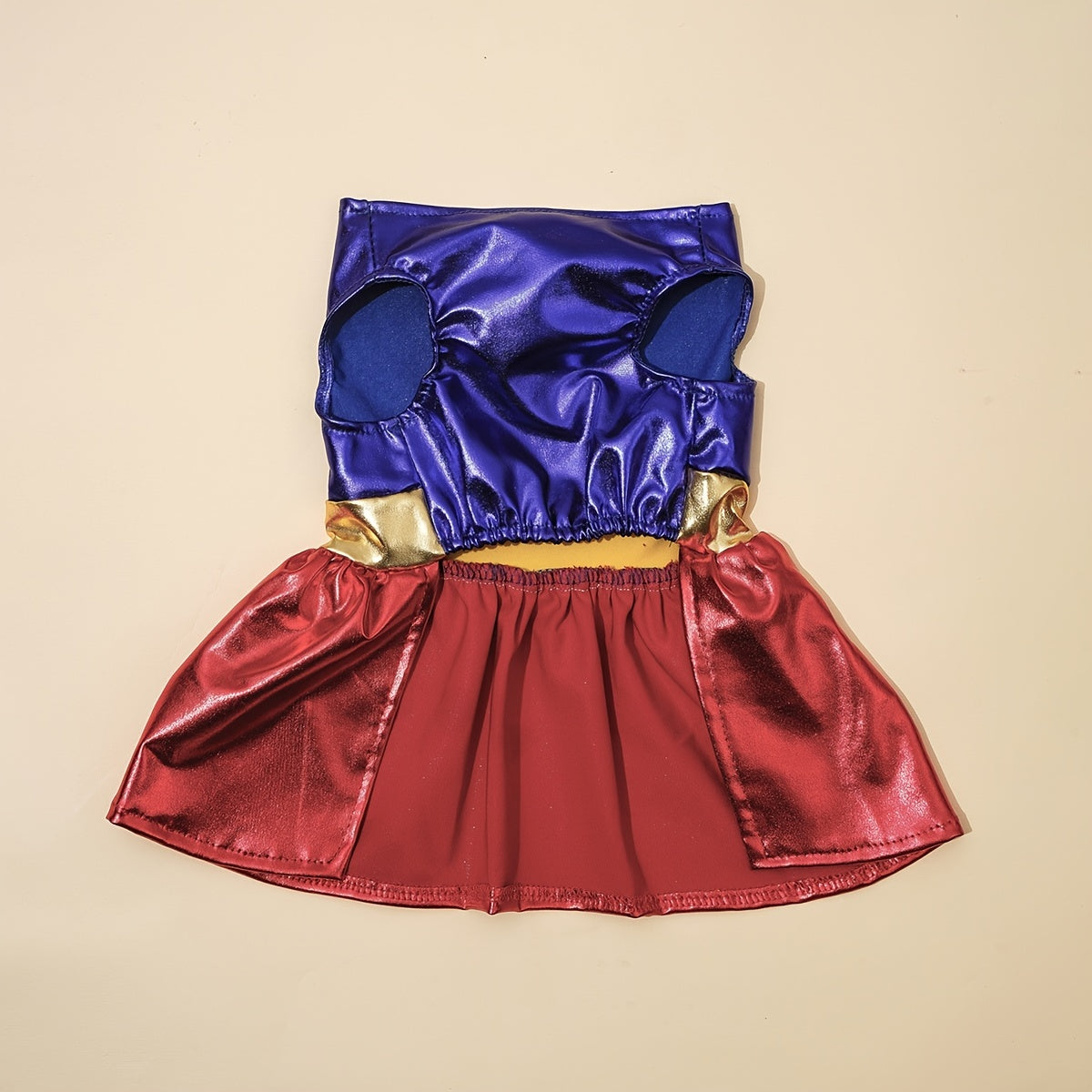 Superhero Dog Costume with Cape & Paw Print Logo