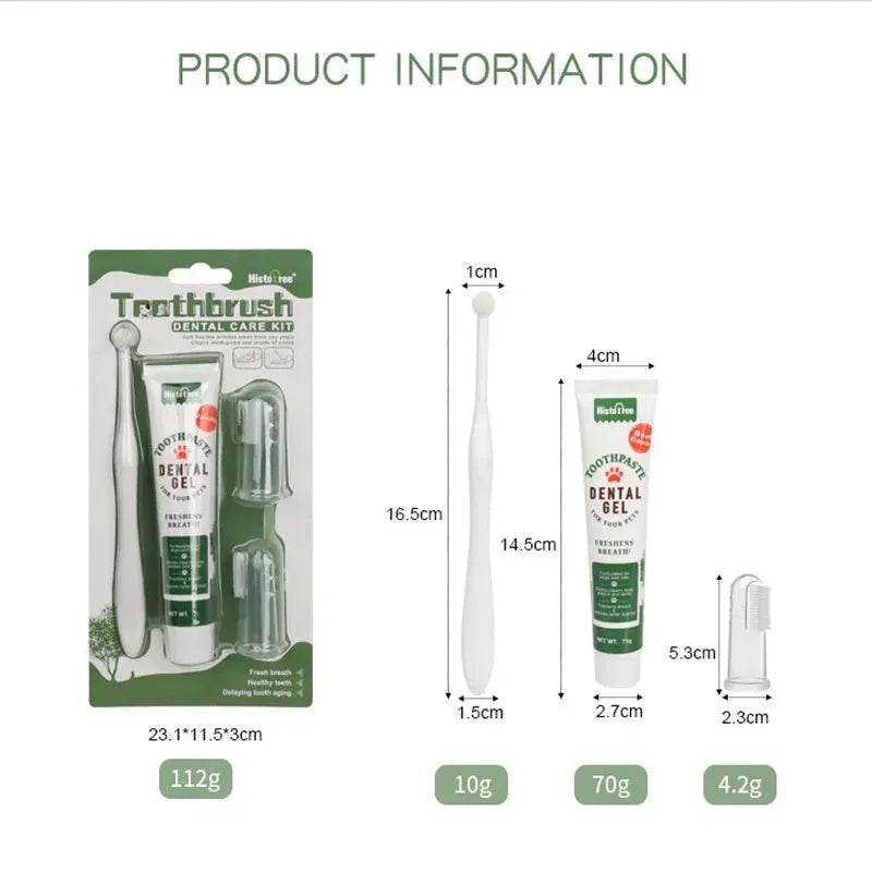 Pet Oral Care 3 piece Kit Dog Cat Dental Care