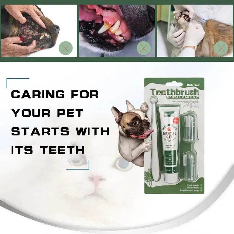 Pet Oral Care 3 piece Kit Dog Cat Dental Care