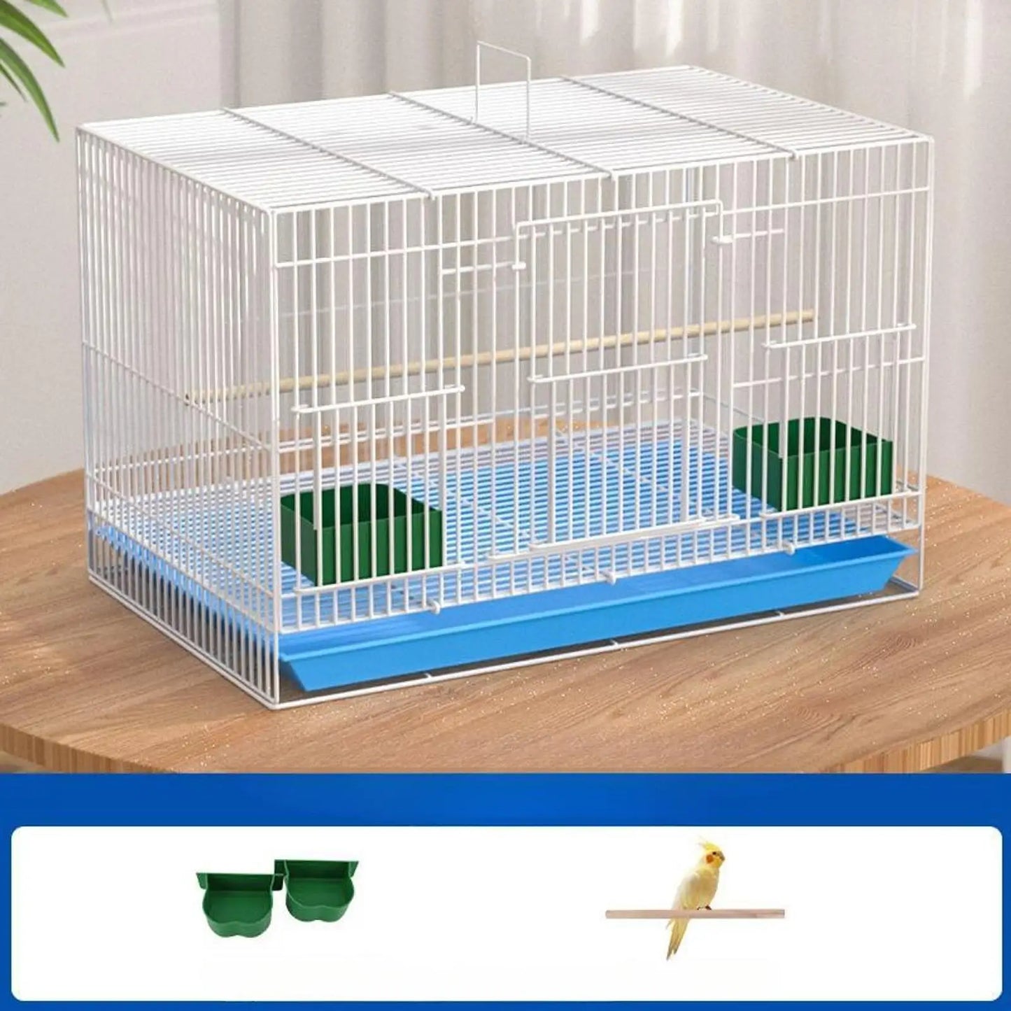 Travel Birds Cage Portable with Handle Parrot Cage for Finches Home Lovebirds
