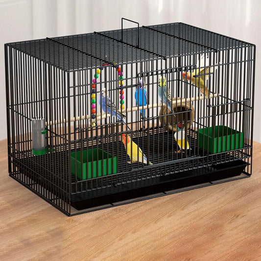 Travel Birds Cage Portable with Handle Parrot Cage for Finches Home Lovebirds