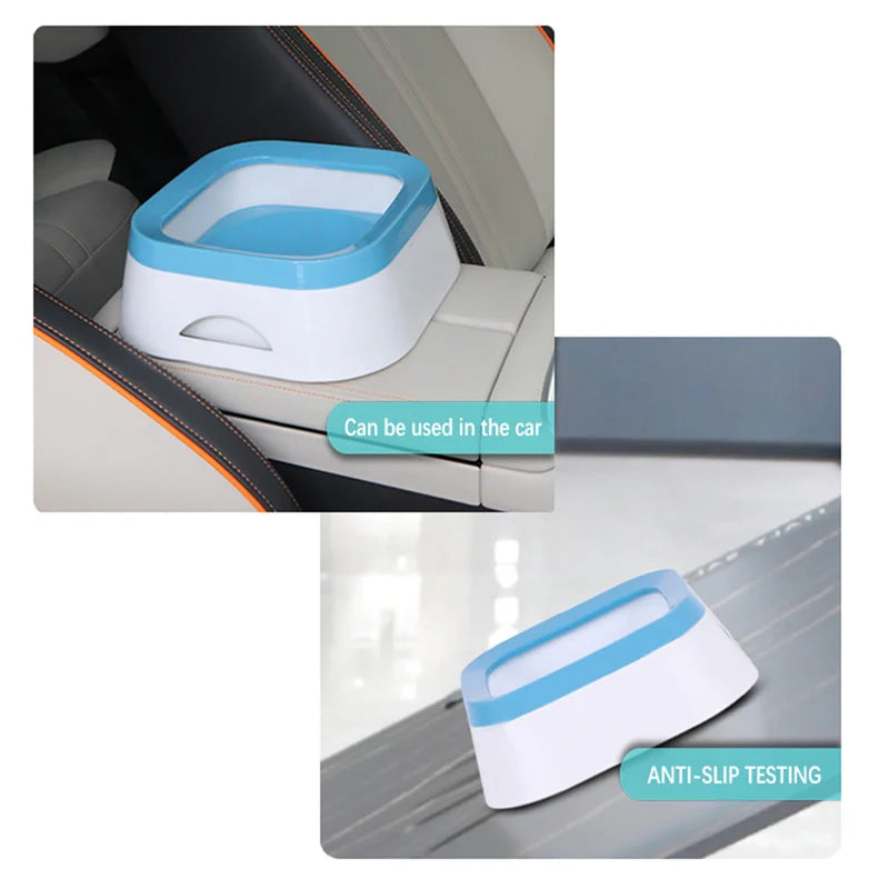 1L Anti-Splash Dog Water Bowl Large Capacity Pet Drinking Bowls for Puppy Cat Plastic Waterer Pet Accessories
