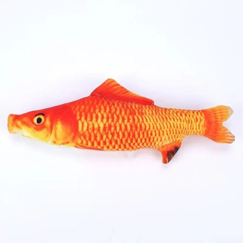 Interactive Cat Toy Fish Simulation Chew Pillow Kicker for Indoor Kittens Exercise & Fun No Battery Needed Cloth Material
