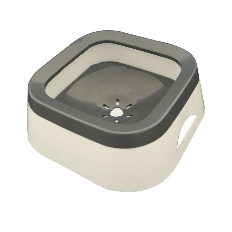 1L Anti-Splash Dog Water Bowl Large Capacity Pet Drinking Bowls for Puppy Cat Plastic Waterer Pet Accessories