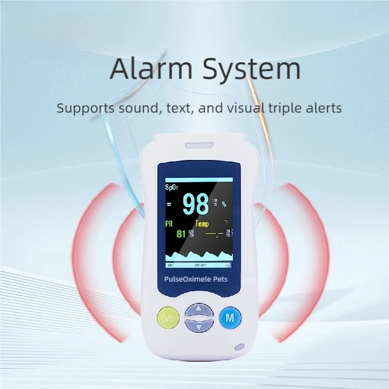 Handheld Pulse Oximeter Monitor for Pulse Rate and Oxygen Saturation Veterinary Medical SPO2 and PR