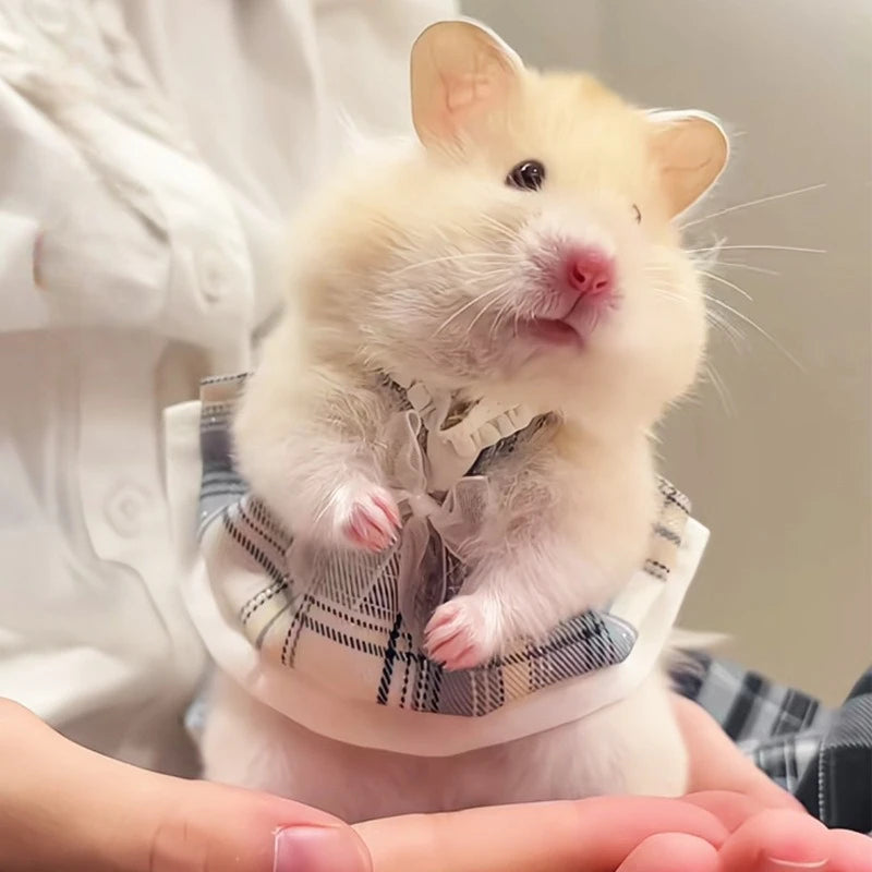 Lovely Handmade Mini Hamster Dress Princess Skirt Bow Coat for Small Pets Soft Coat for Ferrets Hamsters Guinea Pigs