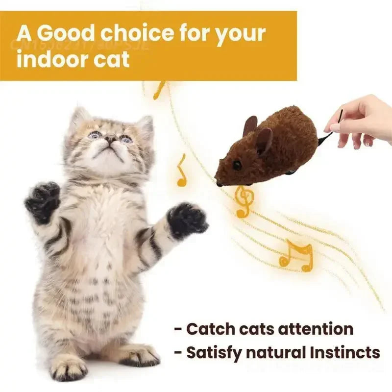 Mouse Toy Plush Simulation Sound-Making Cat  Boredom Relief Amusement Chew Toy