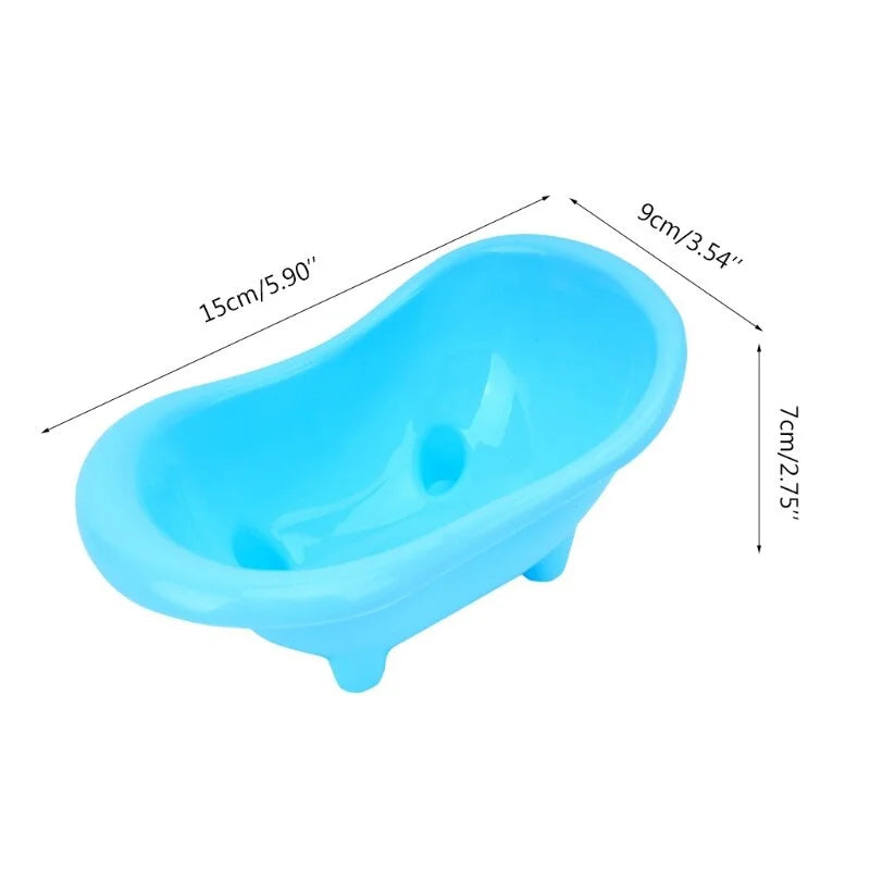 Pet Mouse Bathing Plastic Bathtub  Toy Rat Cage