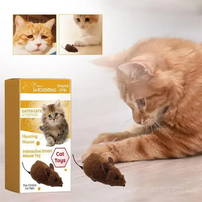 Mouse Toy Plush Simulation Sound-Making Cat  Boredom Relief Amusement Chew Toy