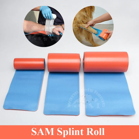 SAM Splint Roll Emergency Fracture Splint for Humans And Animals Orange Veterinary Consumable Rescue Essential