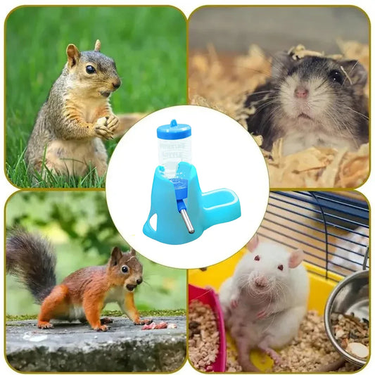 Automatic Dispenser Drinking Water Bottle Bowls Dish with Food Container for Guinea Pig Rat
