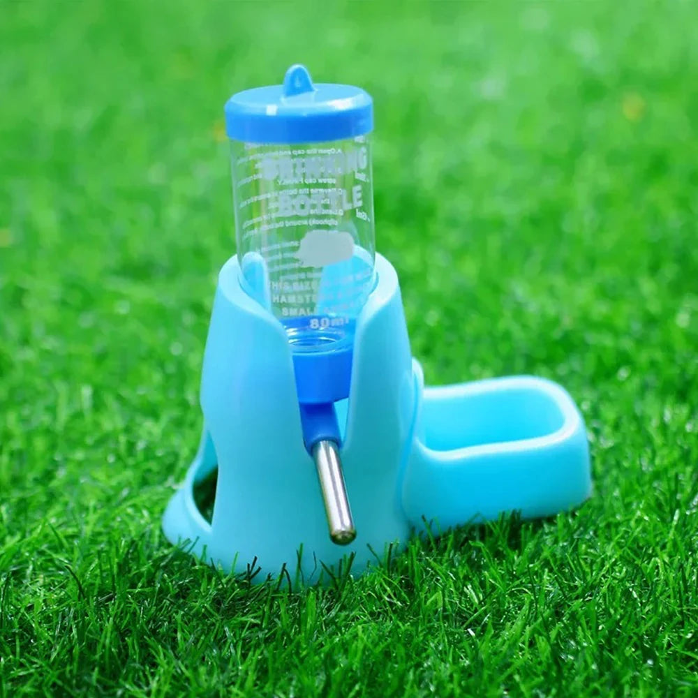 Automatic Dispenser Drinking Water Bottle Bowls Dish with Food Container for Guinea Pig Rat