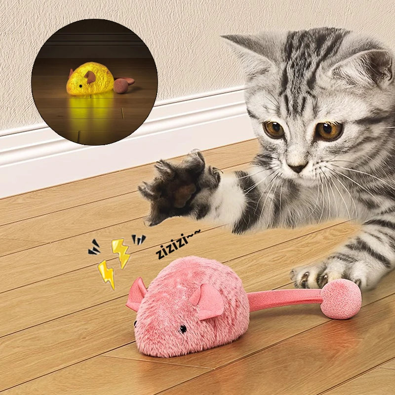 Interactive Plush Mouse Cat Toys
