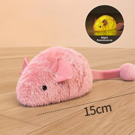 Interactive Plush Mouse Cat Toys