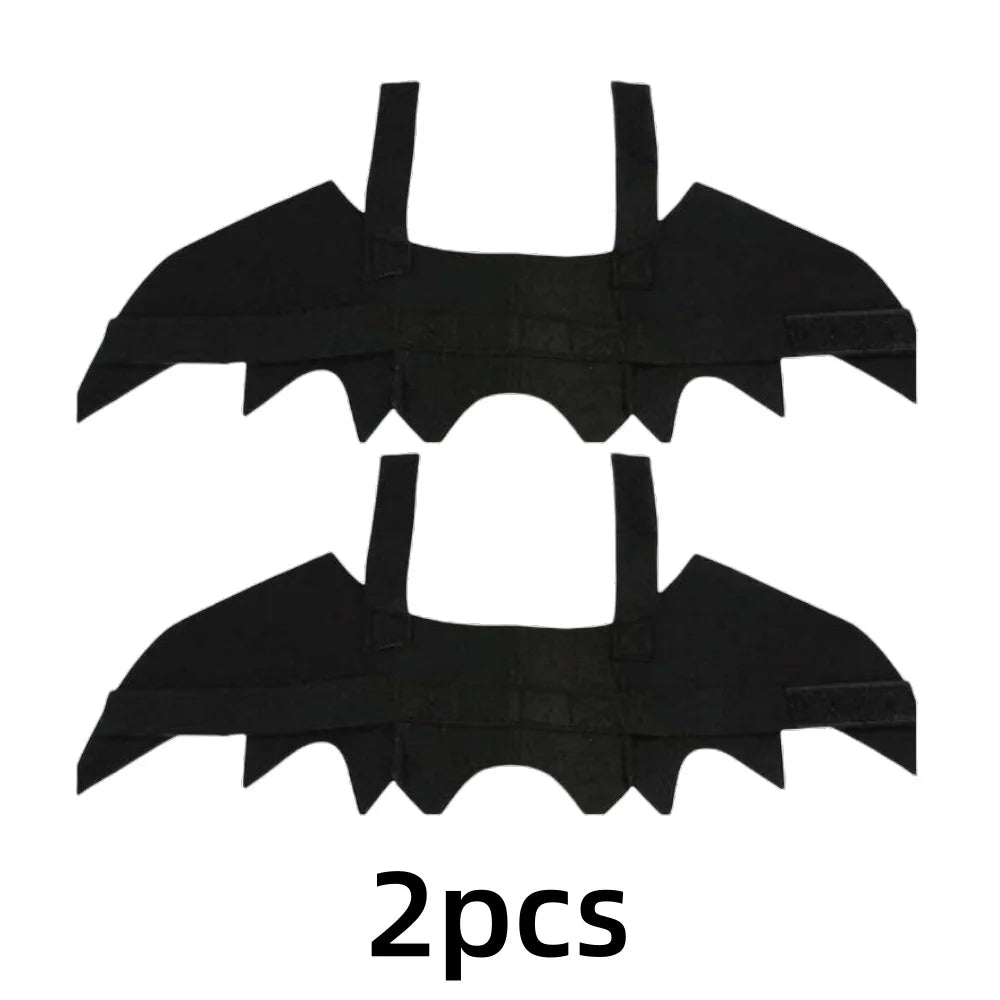 1/3pcs Adjustable Black Cat Bat Wings Costume Halloween Pet Accessory for Cats & Small Dogs Festive Dress-Up Fun Cosplay Access