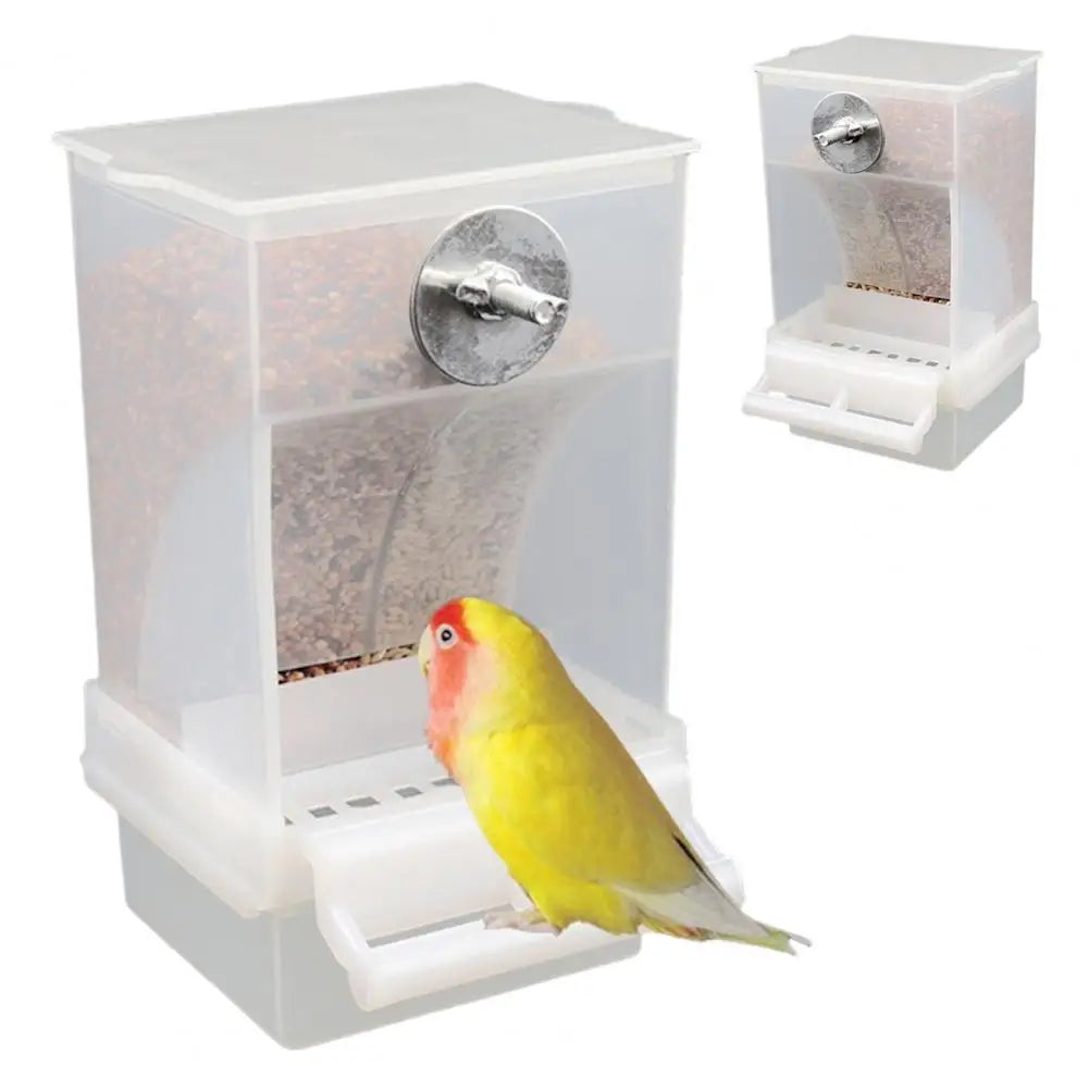 Automatic Birds Feeder Birdcage Feeder Automatic Parrot Feeder with Capacity Birdseed Dispenser for Small Medium for Birds