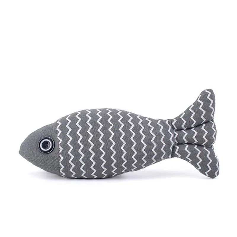 Interactive Cat Toy Fish Simulation Chew Pillow Kicker for Indoor Kittens Exercise & Fun No Battery Needed Cloth Material