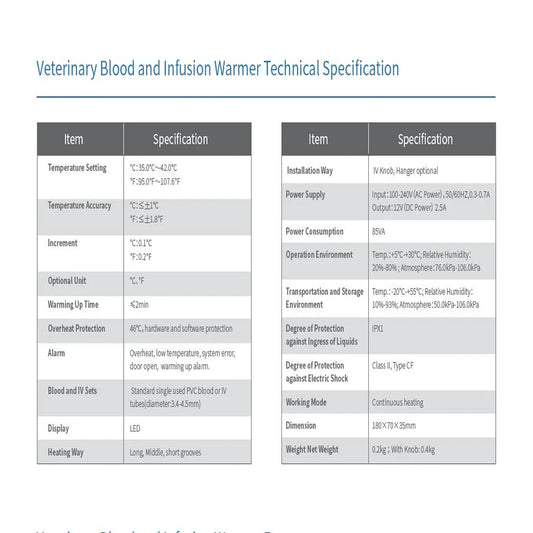 blood transfusion and infusion heateramd pet thermostat for veterinary use