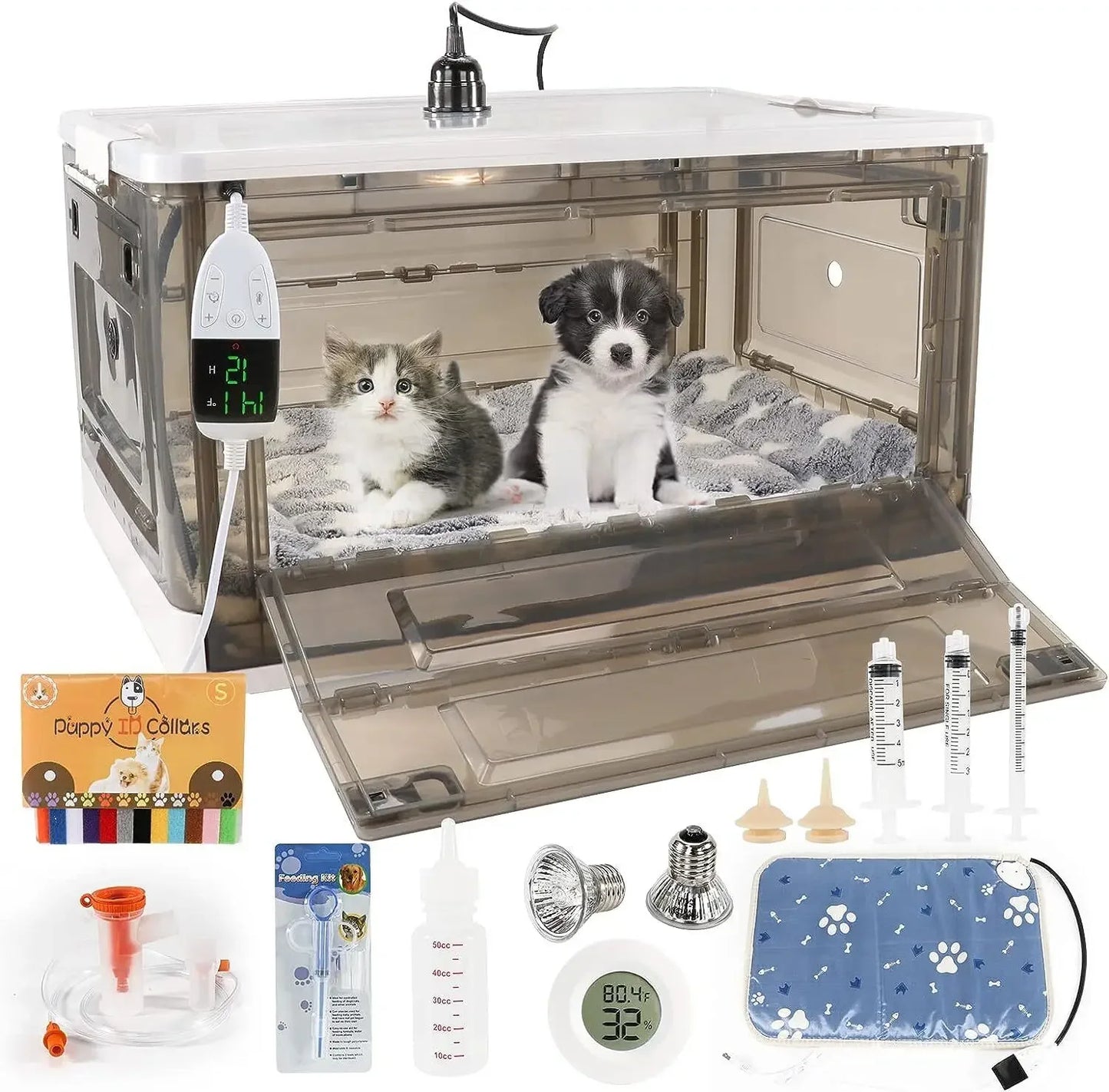 Puppy Incubator Incubator heating for Newborn Puppies and Kittens