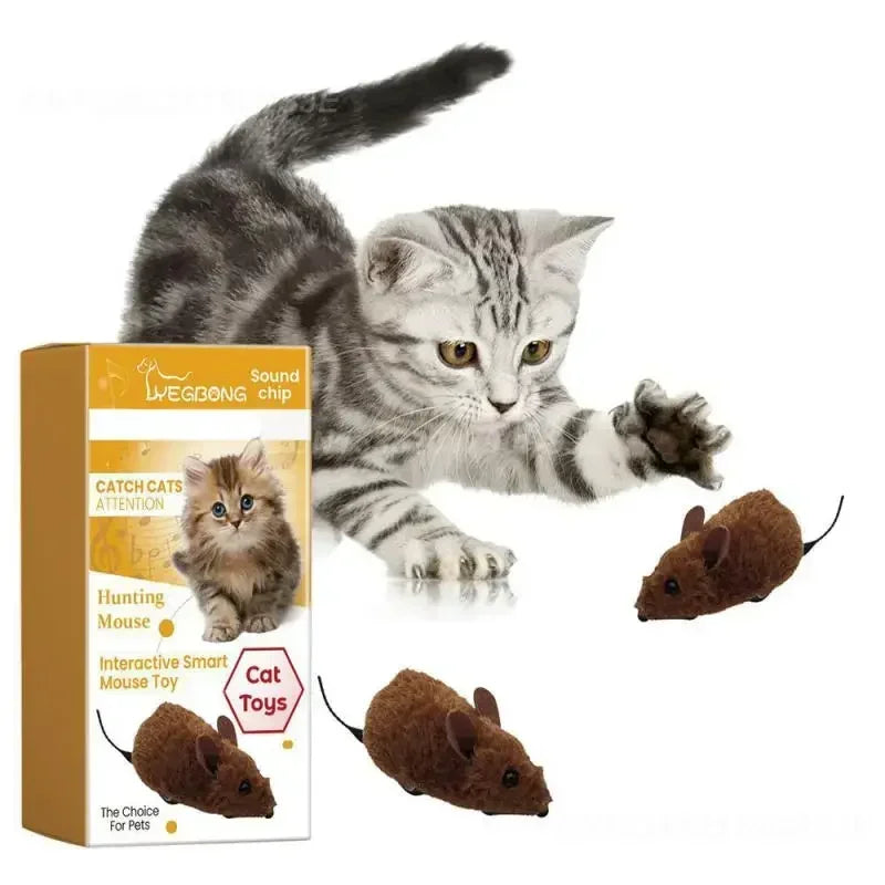 Mouse Toy Plush Simulation Sound-Making Cat  Boredom Relief Amusement Chew Toy
