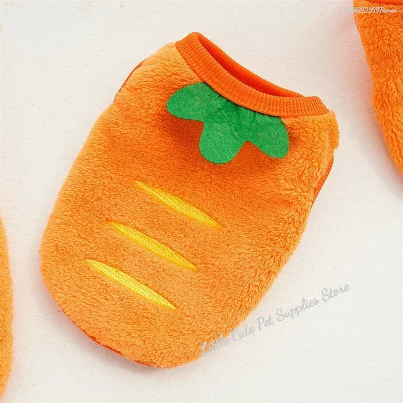 Warm Flannel Dog Vest Winter Jacket for Small Dogs And Cats Puppy Puffer Sweater Soft Pet Clothing X-Small Dog Accessories Supplies