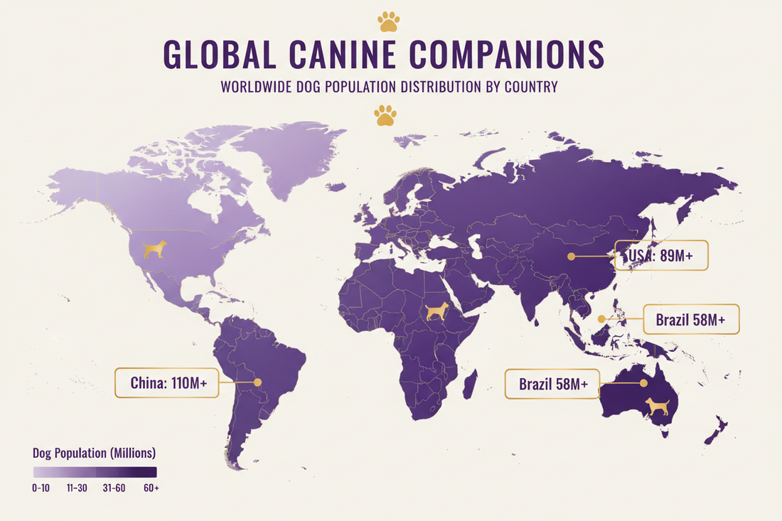 Global Dog Population by Country: An Overview of Estimated Distribution and Implications