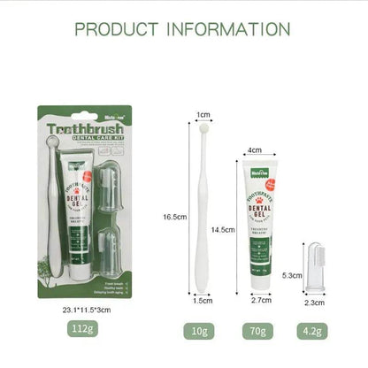Pet Oral Care 3 piece Kit Dog Cat Dental Care