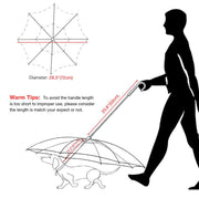 Transparent Dog Umbrella with Traction Chain