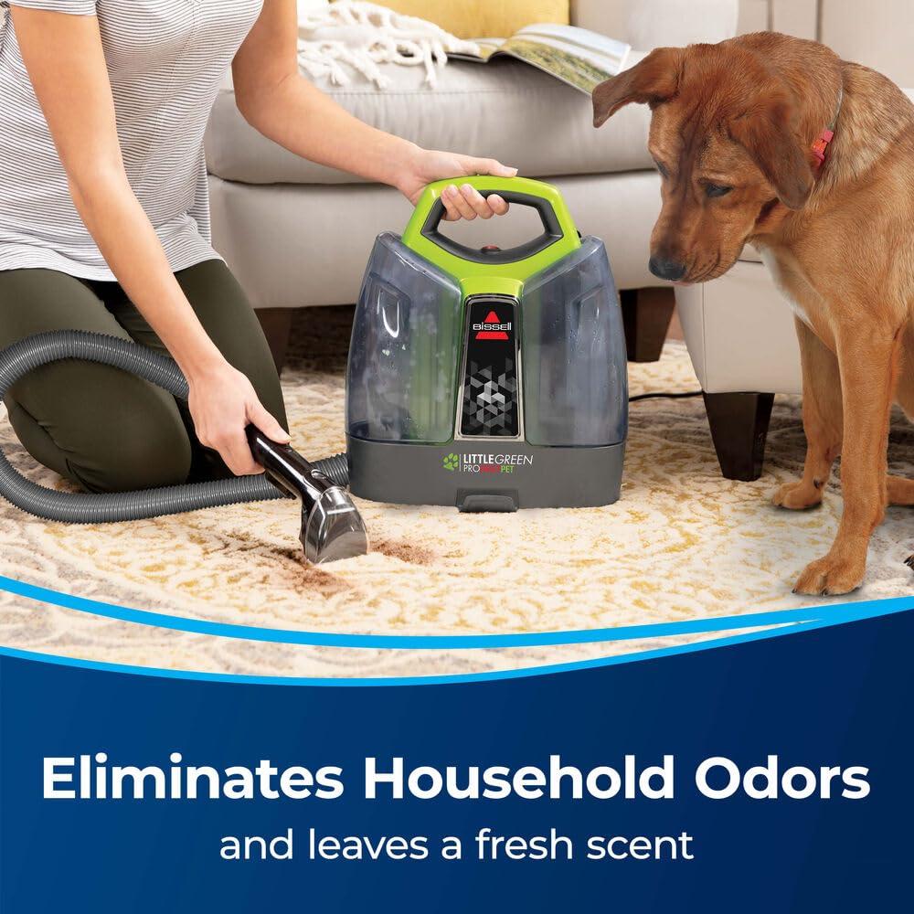 BISSELL Professional Pet Spot & Stain + OXY Formula for Portable Carpet and Upholstery Cleaners, Car and Auto Detailer, Solution for Little Green & SpotClean Machines (32 oz), 2034C