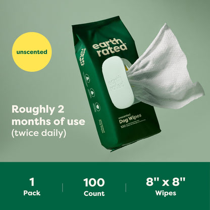 Earth Rated Pet Ear Wipes for Dogs & Cats in Canada
