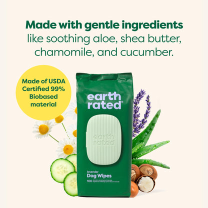 Earth Rated Pet Ear Wipes for Dogs & Cats in Canada