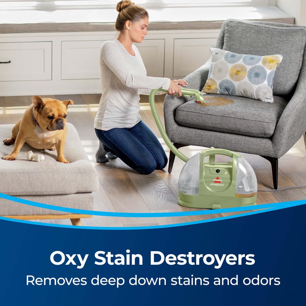 BISSELL Professional Pet Spot & Stain + OXY Formula for Portable Carpet and Upholstery Cleaners, Car and Auto Detailer, Solution for Little Green & SpotClean Machines (32 oz), 2034C