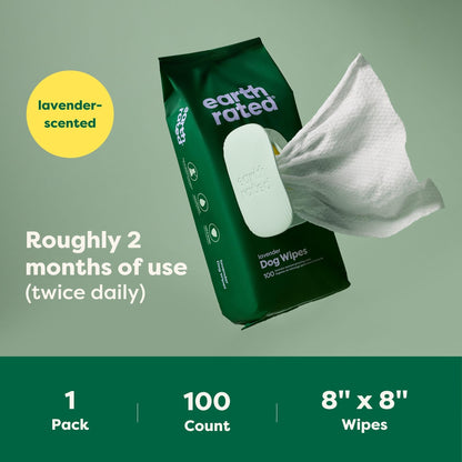 Earth Rated Pet Ear Wipes for Dogs & Cats in Canada