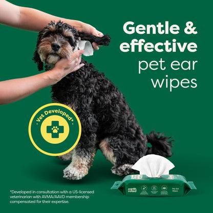 Earth Rated Pet Ear Wipes for Dogs & Cats in Canada