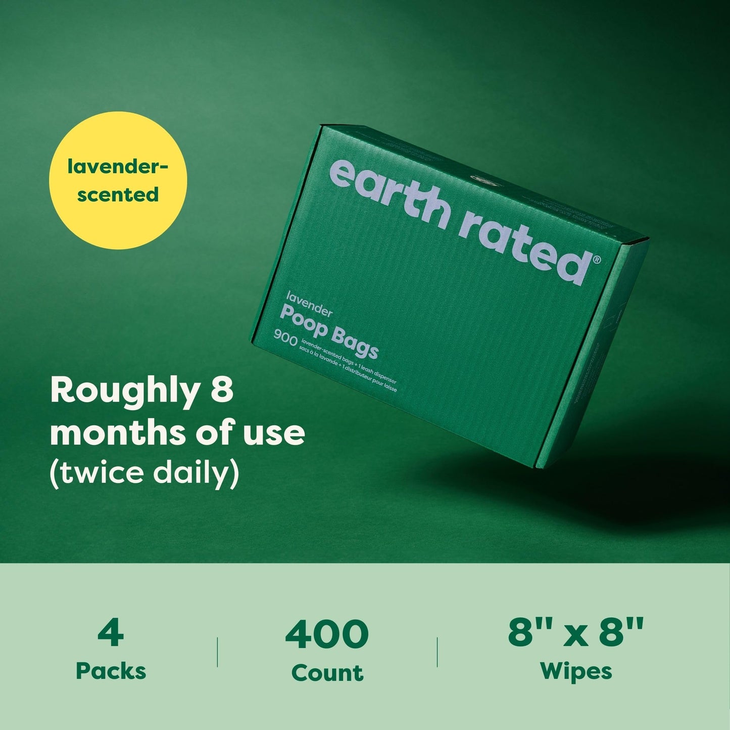 Earth Rated (A Canadian Company) Vet-Developed Pet Ear Wipes, Hypoallergenic Cleaner for Dogs & Cats Ears to Remove Dirt and Wax Build Up, Wild Oat Scent, 70 Count