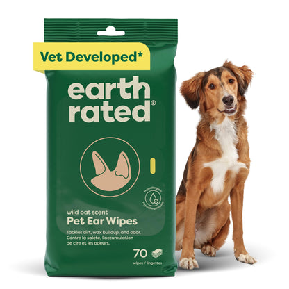 Earth Rated Pet Ear Wipes for Dogs & Cats in Canada