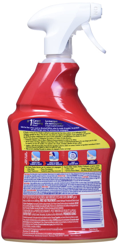 Resolve, Urine Destroyer, 946ml, Clean & Neutralizes Odours on Carpet, Fabric & Hardwood