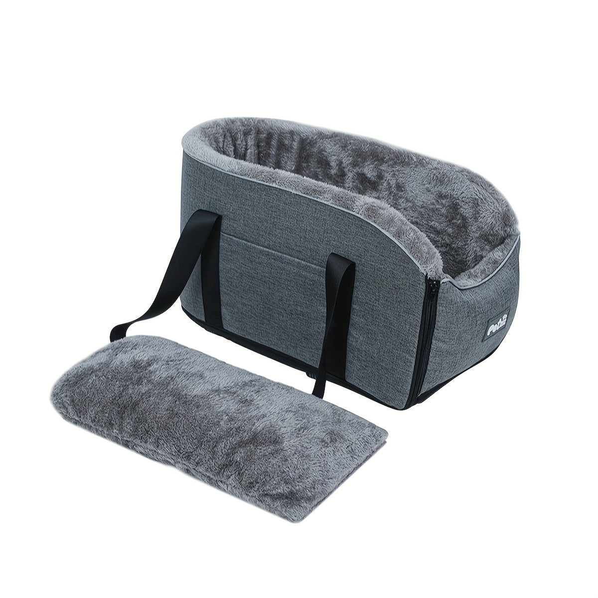 [Small Pet Cozy Car Seat Portable] PETFANGFANG Cozy Pet Car Seat - Portable Dog & Cat Travel Bag with Secure Buckle Closure, Polyester Material for Small to Medium Pets