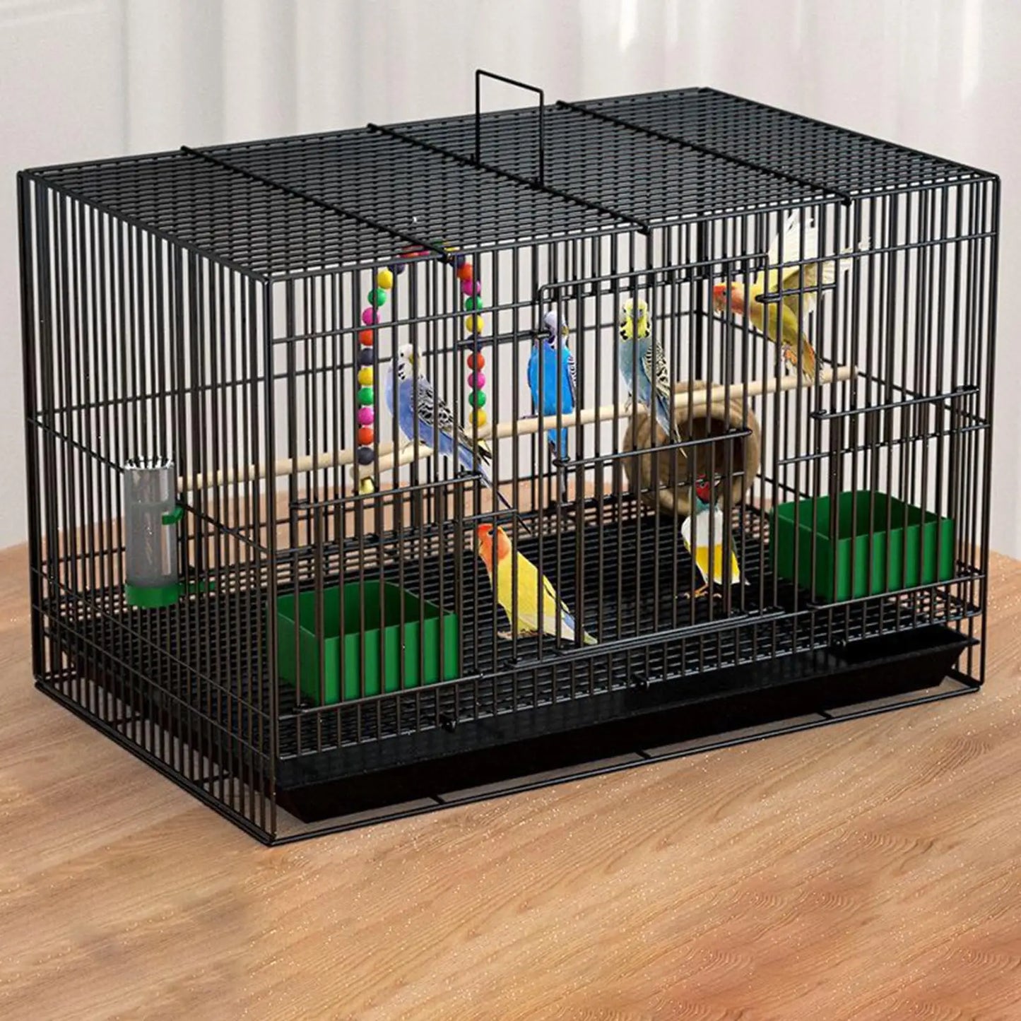Travel Birds Cage Portable with Handle Parrot Cage for Finches Home Lovebirds