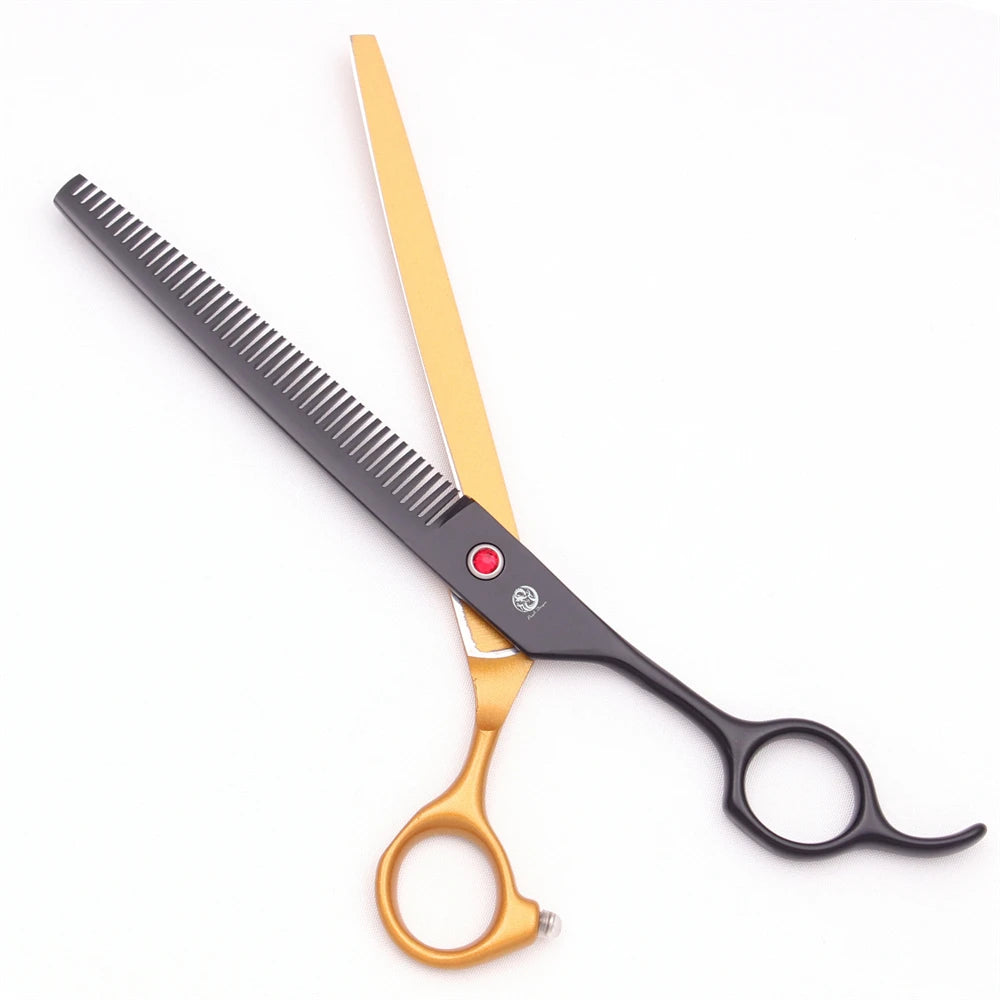 7.5\" Stainless Steel Dog Grooming Scissors Pet Chunker Thinning Shears Hairdressing Curve Scissors Z3088