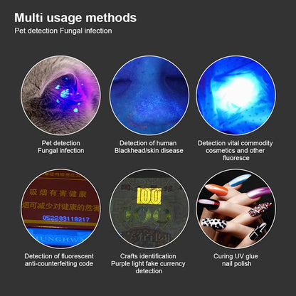 365 UV Veterinary Wood Lamp Pet Fungus Detection