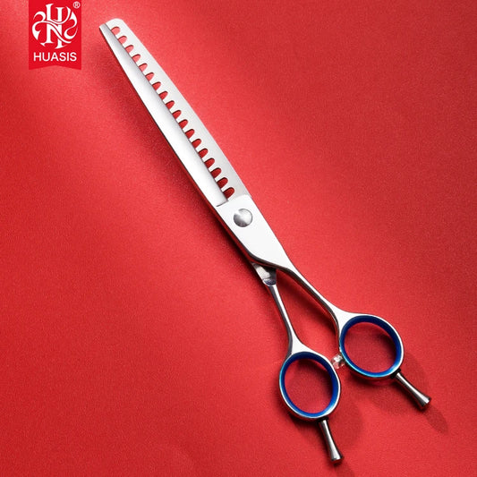 7.0 Inch Jp440C Stainless Steel Pet Thinning Scissors Eco-Friendly Dog Grooming Hair Cut Tools with 18 Teeth for Animal Salons