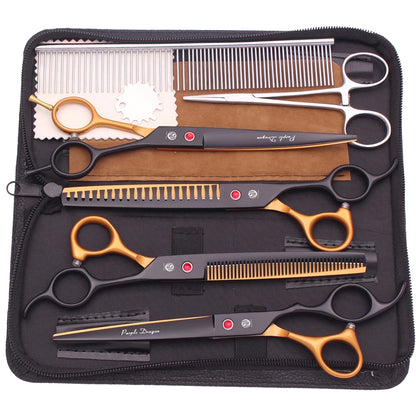 Stainless Steel Dog Grooming Scissors Hairdressing Curve Scissors for dogs