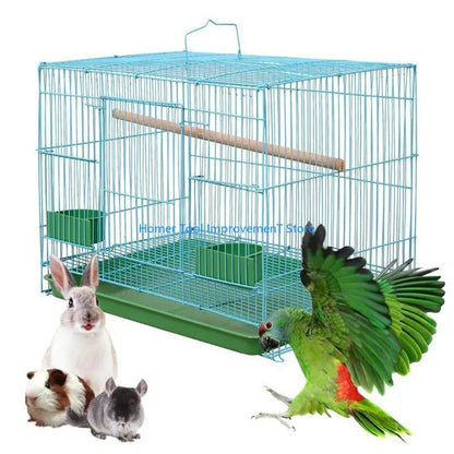 Wire Rectangular Small Cage for Small Birds and Canaries