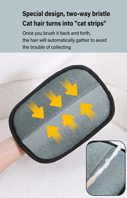 Pet Grooming Gloves Static Dedusting Brush for dog | cat hair