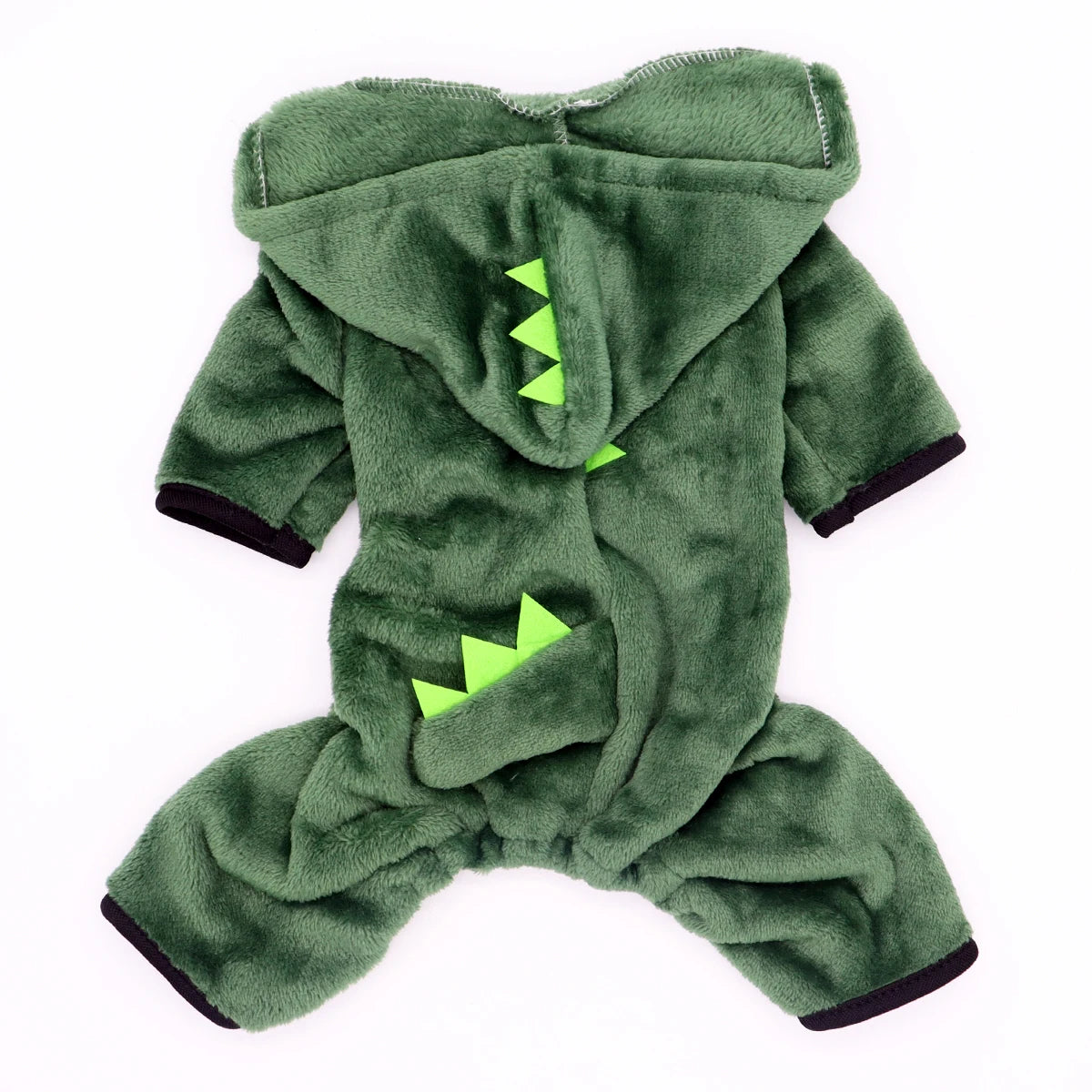 Halloween Dinosaur Cosplay Costume for Small Dogs & Cats - Warm Fleece Hoodie Sweater Pet Clothes Winter Pet Coat