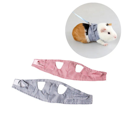 Hamster Adjustable Harness Leash Vest for Rabbit/Guinea Pig