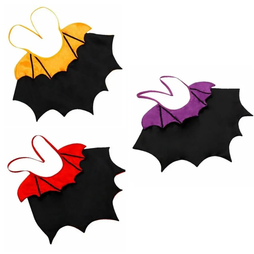 Halloween Bat Transformation Pet Costume Cat Cosplay Cloak Bow Stand-collar Comfortable Kitten Dress Easy to Wear for Party