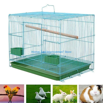 Wire Rectangular Small Cage for Small Birds and Canaries