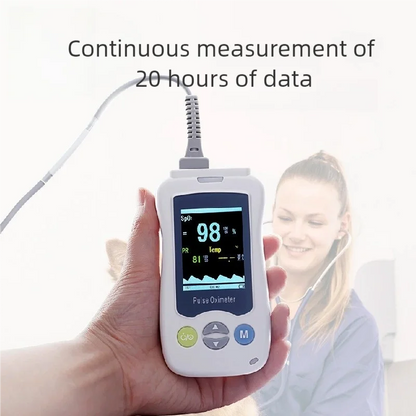 Handheld Pulse Oximeter Monitor for Pulse Rate and Oxygen Saturation Veterinary Medical SPO2 and PR